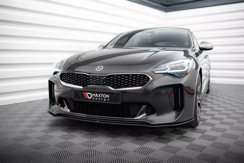 Maxton Design Street Pro Frontlippe für Kia Stinger GT / GT-Line Mk1 Schwarz matt – Ansicht 1