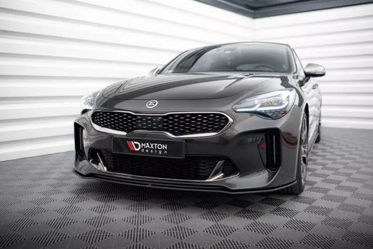 Maxton Design Street Pro Frontlippe für Kia Stinger GT / GT-Line Mk1 Schwarz matt – Ansicht 1