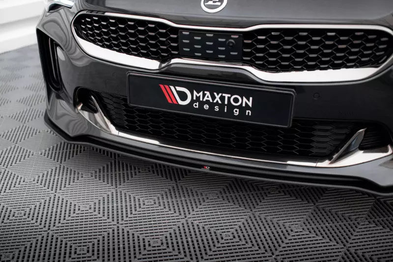 Maxton Design Street Pro Frontlippe für Kia Stinger GT / GT-Line Mk1 Schwarz matt – Ansicht 3
