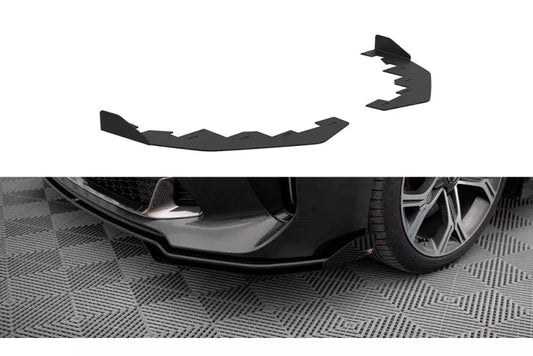 Maxton Design Front Flaps Kia Stinger GT / GT-Line Mk1 Hochglanz schwarz – Ansicht 1