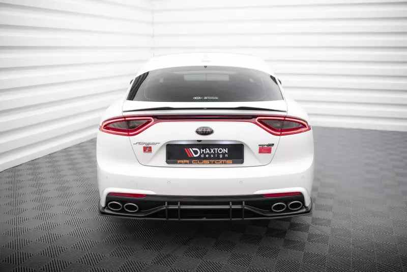 Maxton Design Street Pro Heckdiffusor V.2 für Kia Stinger GT-Line Mk1 Schwarz matt – Ansicht 1