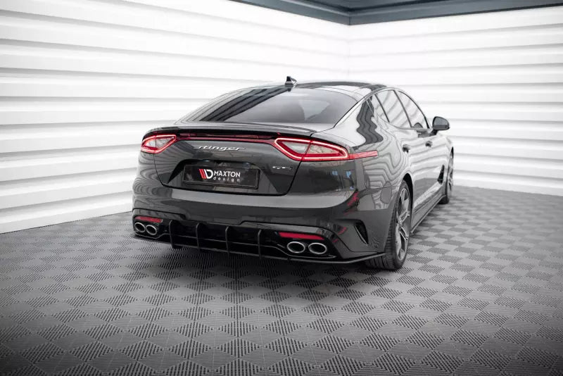 Maxton Design Street Pro Diffusor Flaps für Kia Stinger GT-Line Mk1 Schwarz matt – Ansicht 3