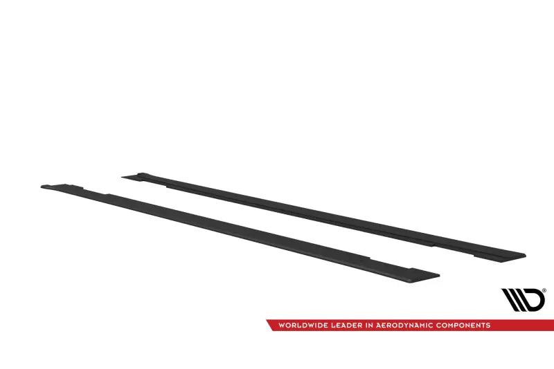 Maxton Design Street Pro Seitenschweller (Paar) für Kia Stinger GT-Line Mk1 Schwarz matt – Ansicht 4