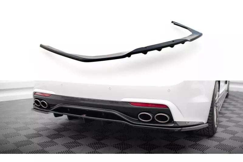Maxton Design mittlerer Heckdiffusor DTM Look für Kia Stinger GT-Line Mk1 Hochglanz schwarz – Ansicht 2