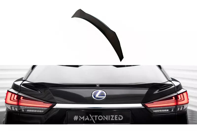 Maxton Design Heckspoiler 3D für Lexus RX Mk4 Facelift Hochglanz schwarz – Ansicht 2