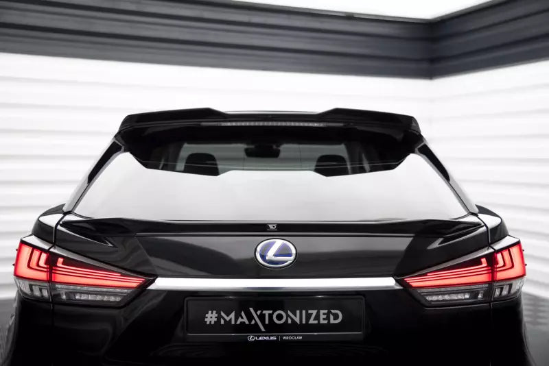 Maxton Design Heckspoiler 3D für Lexus RX Mk4 Facelift Hochglanz schwarz – Ansicht 3