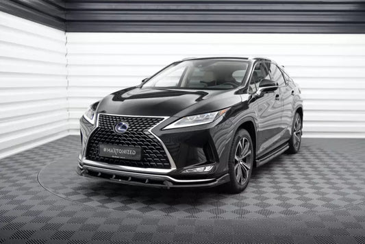 Maxton Design Frontlippe für Lexus RX Mk4 Facelift Hochglanz schwarz – Ansicht 1