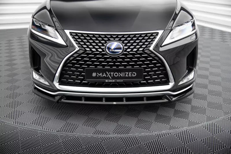 Maxton Design Frontlippe für Lexus RX Mk4 Facelift Hochglanz schwarz – Ansicht 2