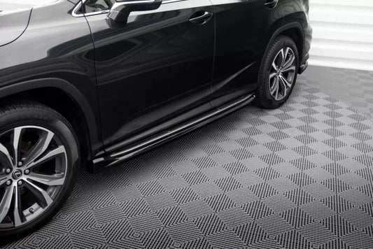 Maxton Design Seitenschweller (Paar) für Lexus RX Mk4 Facelift Hochglanz schwarz – Ansicht 1