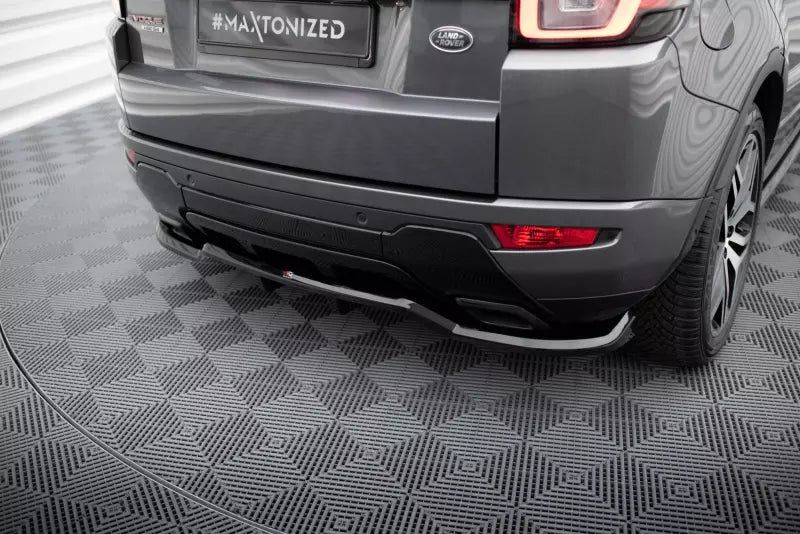 Maxton Design mittlerer Heckdiffusor DTM Look für Land Rover Range Rover Evoque Mk1 Facelift Hochglanz schwarz – Ansicht 1