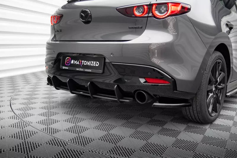 Maxton Design Street Pro Heckdiffusor für Mazda 3 Mk4 Schwarz matt – Ansicht 1