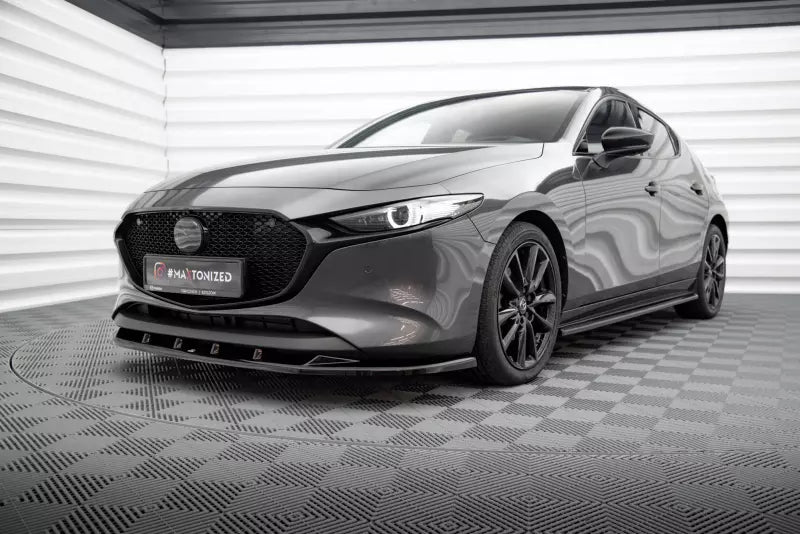 Maxton Design Frontlippe für Mazda 3 Mk4 Hochglanz schwarz – Ansicht 1