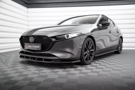 Maxton Design Frontlippe für Mazda 3 Mk4 Hochglanz schwarz – Ansicht 1