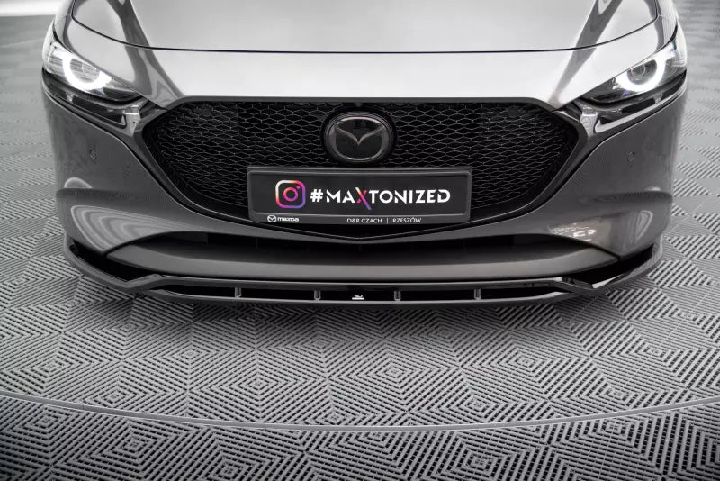 Maxton Design Frontlippe V.2 für Mazda 3 Mk4 Hochglanz schwarz – Ansicht 2
