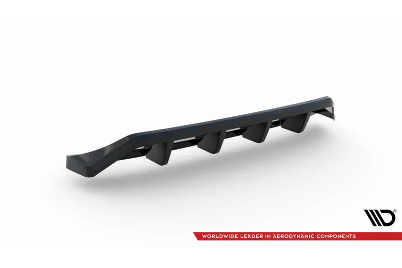 Maxton Design mittlerer Heckdiffusor DTM Look für Mazda 3 Mk4 Hochglanz schwarz – Ansicht 3