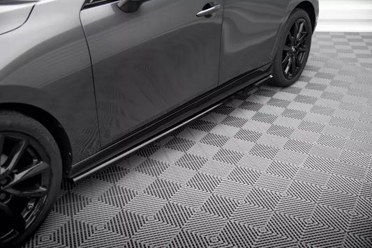 Maxton Design Seitenschweller (Paar) für Mazda 3 Mk4 Hochglanz schwarz – Ansicht 1