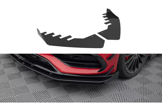Maxton Design Front Flaps Mercedes-Benz A 45 AMG W176 Facelift Hochglanz schwarz – Ansicht 1