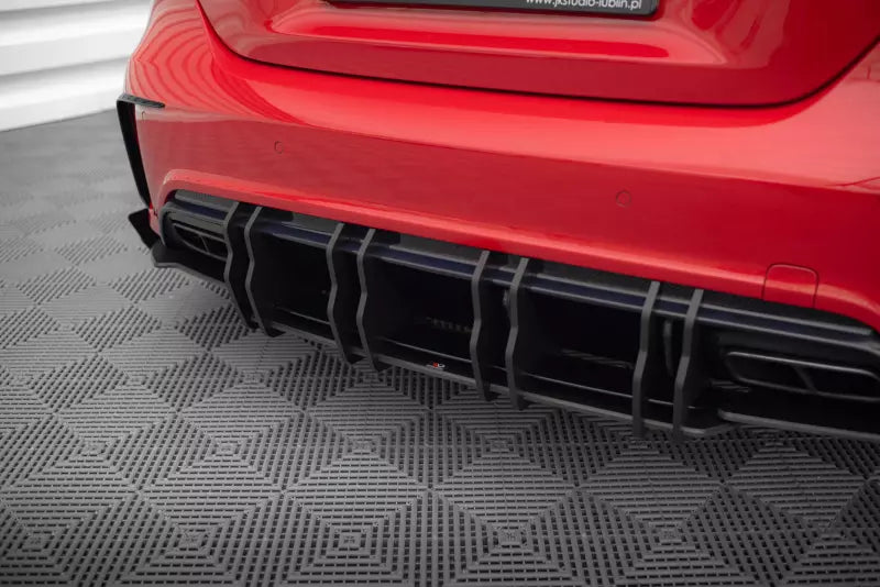 Maxton Design Street Pro Heckdiffusor für Mercedes-Benz A 45 AMG W176 Facelift Schwarz – Ansicht 1