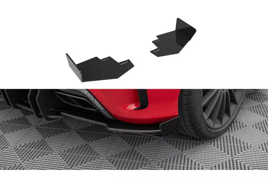 Maxton Design Hintere Seiten Flaps Mercedes-Benz A 45 AMG W176 Facelift Hochglanz schwarz – Ansicht 1
