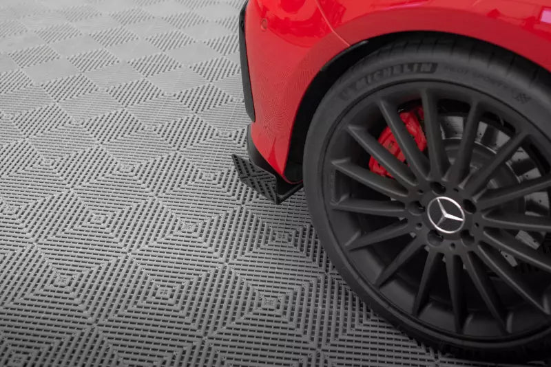 Maxton Design Hintere Seiten Flaps Mercedes-Benz A 45 AMG W176 Facelift Hochglanz schwarz – Ansicht 2