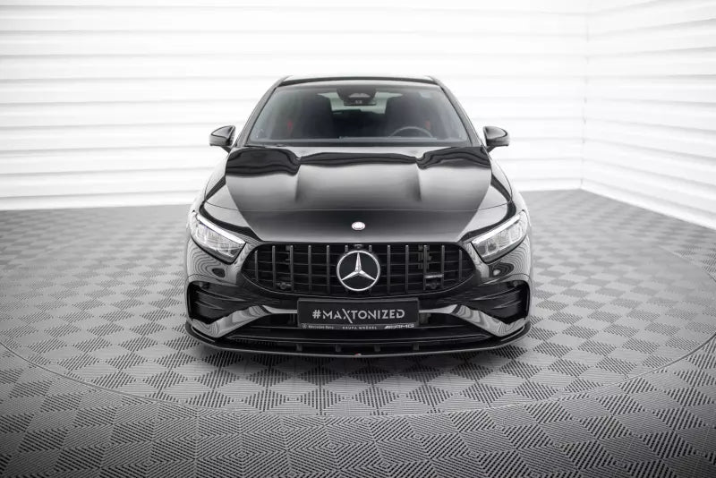 Maxton Design Street Pro Frontlippe für Mercedes-AMG A35 W177 Facelift Schwarz matt – Ansicht 2