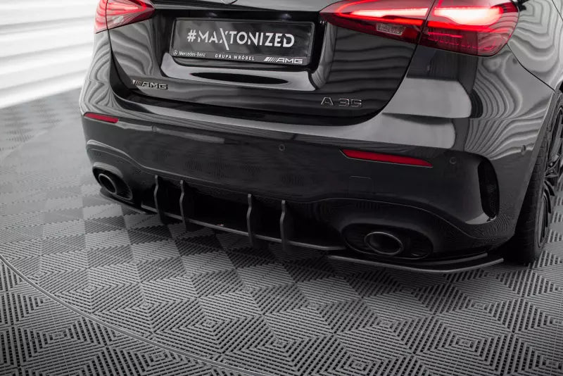 Maxton Design Street Pro Heckdiffusor für Mercedes-AMG A35 Hatchback W177 Schwarz matt – Ansicht 1