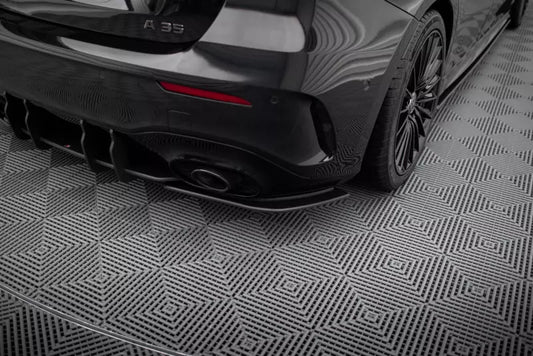 Maxton Design Street Pro Diffusor Flaps für Mercedes-AMG A35 Hatchback W177 Schwarz matt – Ansicht 1