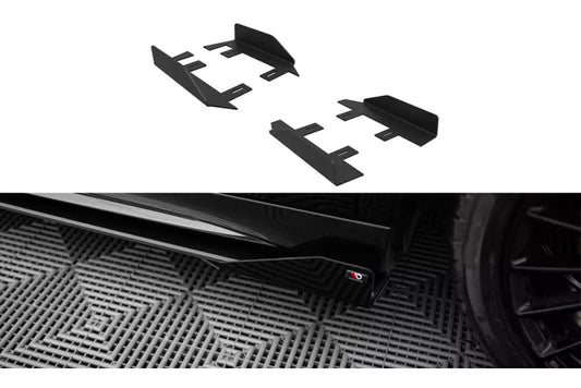 Maxton Design Seiten Flaps Mercedes-AMG A35 W177 Facelift Hochglanz schwarz – Ansicht 1