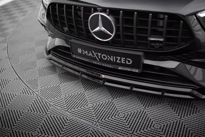 Maxton Design Frontlippe für Mercedes-AMG A35 W177 Facelift Hochglanz schwarz – Ansicht 3