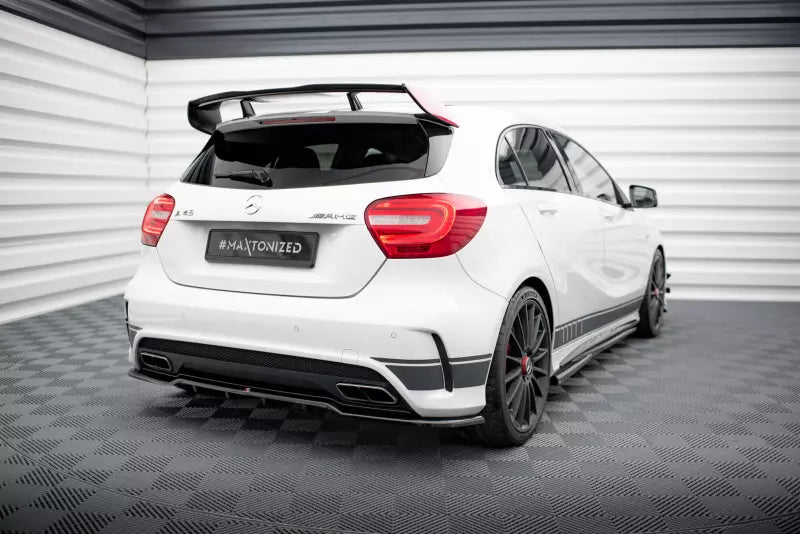 Maxton Design mittlerer Heckdiffusor DTM Look für Mercedes-Benz A45 AMG W176 Hochglanz schwarz – Ansicht 2