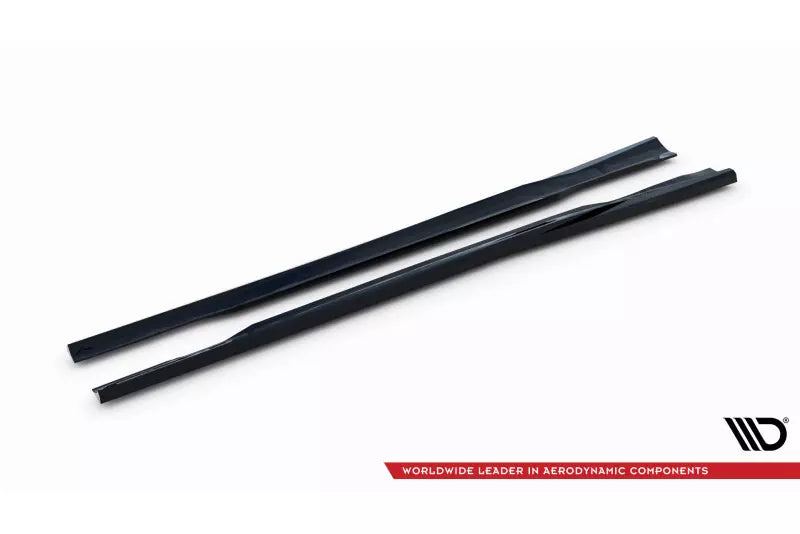 Maxton Design Seitenschweller (Paar) für Mercedes-Benz A45 AMG W176 Hochglanz schwarz – Ansicht 4