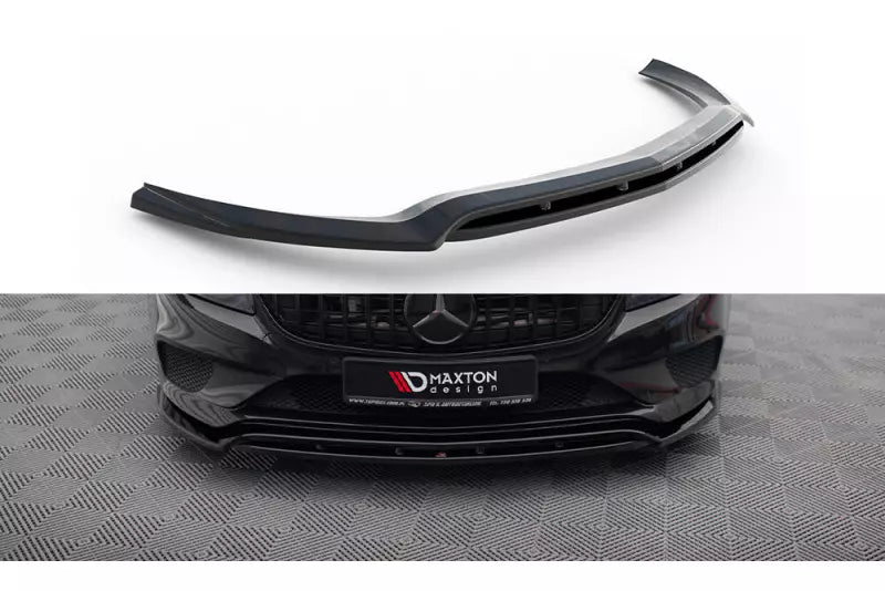 Maxton Design Frontlippe für Mercedes-Benz CLS C218 Facelift Hochglanz schwarz – Ansicht 2