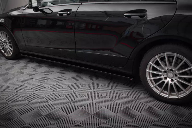 Maxton Design Seitenschweller (Paar) V.2 für Mercedes-Benz CLS C218 Hochglanz schwarz – Ansicht 2