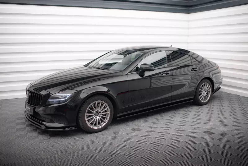 Maxton Design Seitenschweller (Paar) V.2 für Mercedes-Benz CLS C218 Hochglanz schwarz – Ansicht 3