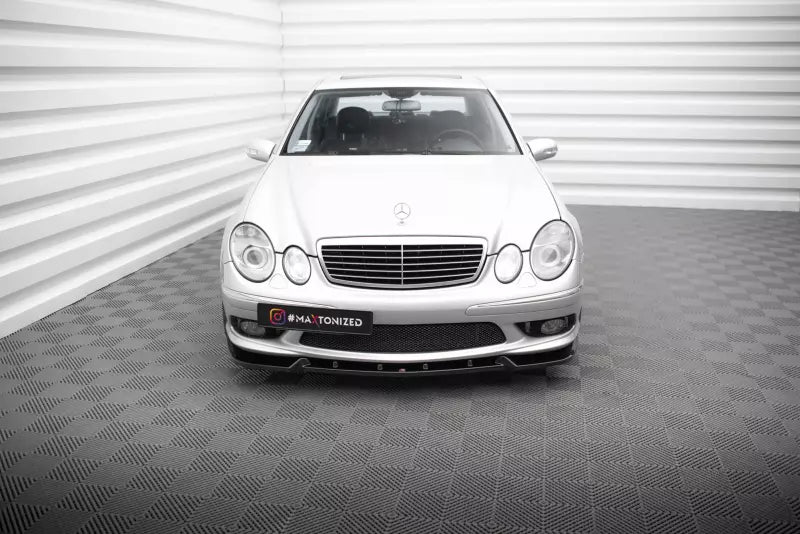 Maxton Design Frontlippe für Mercedes-Benz E 55 AMG W211 Hochglanz schwarz – Ansicht 2