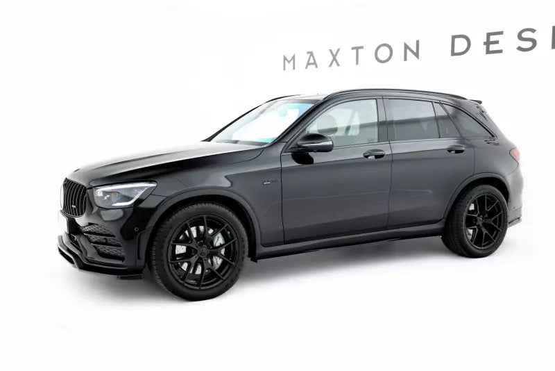Maxton Design Seitenschweller (Paar) V.2 für Mercedes-Benz GLC Coupe AMG-Line C253 Hochglanz schwarz – Ansicht 2