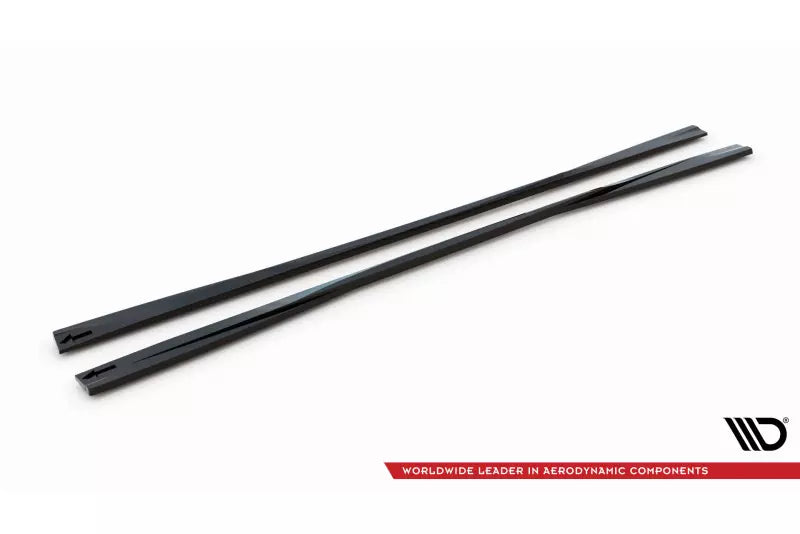 Maxton Design Seitenschweller (Paar) V.2 für Mercedes-Benz GLC Coupe AMG-Line C253 Hochglanz schwarz – Ansicht 4