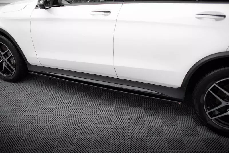 Maxton Design Seitenschweller (Paar) V.3 für Mercedes-Benz GLC Coupe AMG-Line C253 Hochglanz schwarz – Ansicht 3