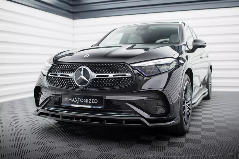 Maxton Design Frontlippe für Mercedes-Benz GLC AMG-Line X254 Hochglanz schwarz – Ansicht 1