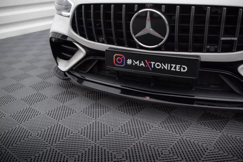 Maxton Design Frontlippe für Mercedes-AMG GT 43 4 Door Coupe V8 Styling Package Hochglanz schwarz – Ansicht 3
