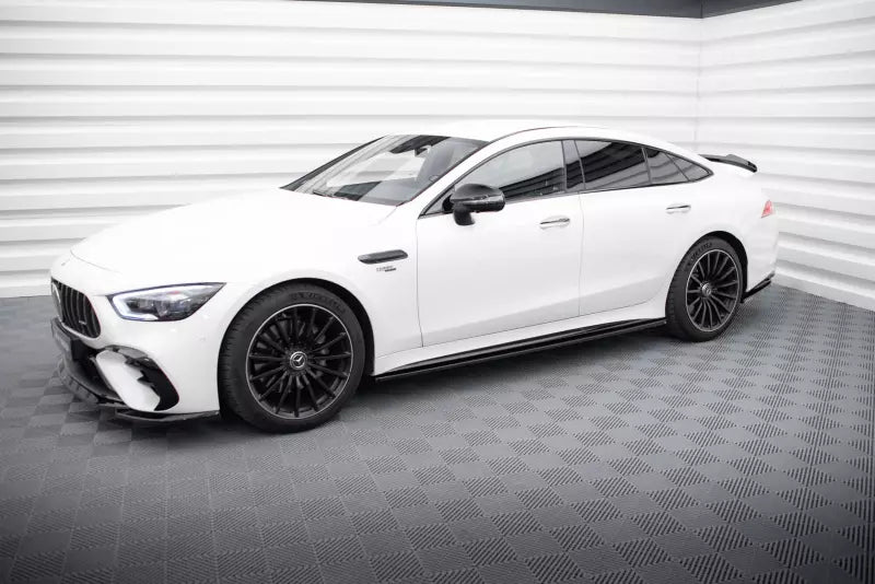 Maxton Design Seitenschweller (Paar) für Mercedes-AMG GT 43 4 Door Coupe V8 Styling Package Hochglanz schwarz – Ansicht 2