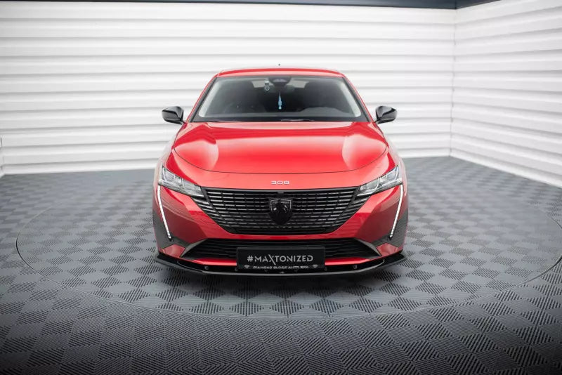 Maxton Design Frontlippe für Peugeot 308 Mk3 Hochglanz schwarz – Ansicht 2