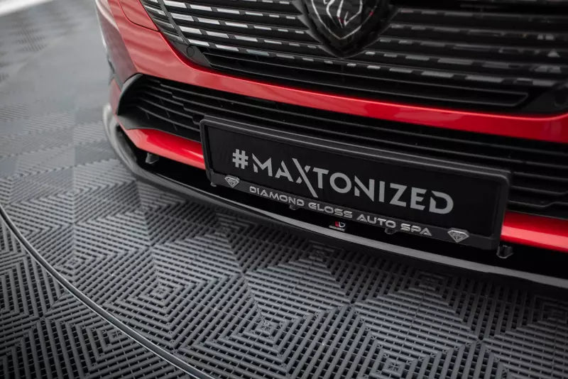 Maxton Design Frontlippe für Peugeot 308 Mk3 Hochglanz schwarz – Ansicht 3
