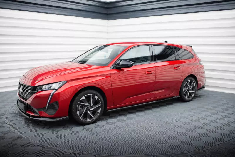Maxton Design Seitenschweller (Paar) für Peugeot 308 Mk3 Hochglanz schwarz – Ansicht 2