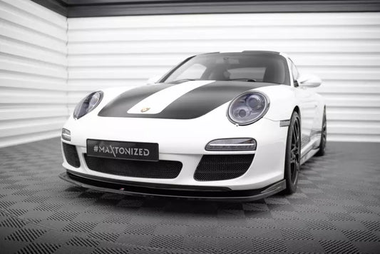 Maxton Design Frontlippe V.2 für Porsche 911 Carrera 997 Facelift Hochglanz schwarz – Ansicht 1