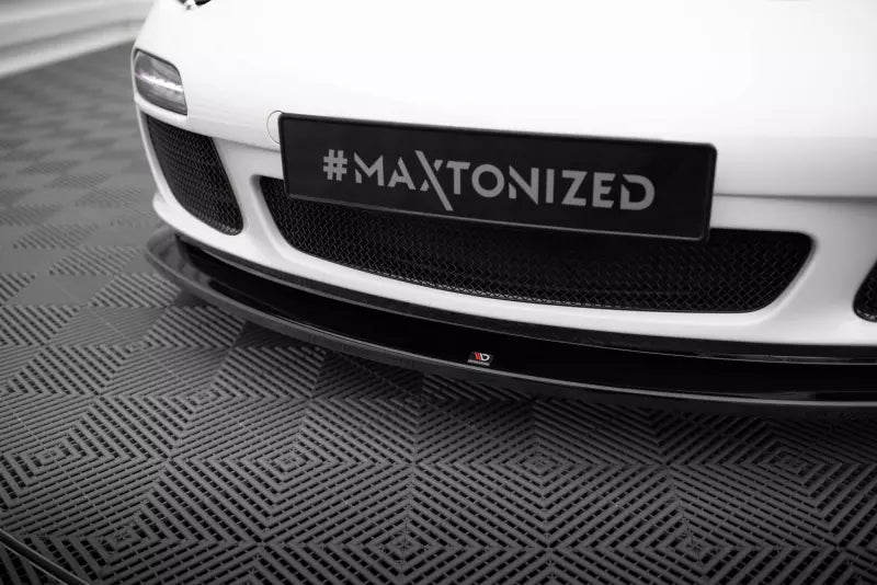 Maxton Design Frontlippe V.2 für Porsche 911 Carrera 997 Facelift Hochglanz schwarz – Ansicht 2