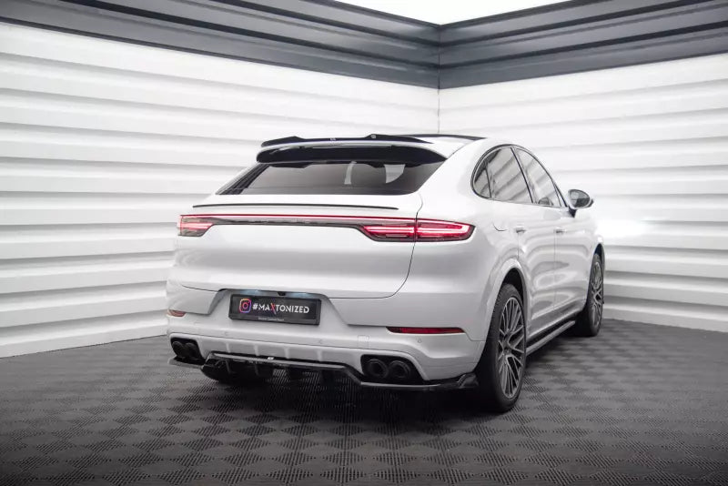 Maxton Design mittlerer Heckdiffusor DTM Look für Porsche Cayenne Coupe Mk3 Hochglanz schwarz – Ansicht 2