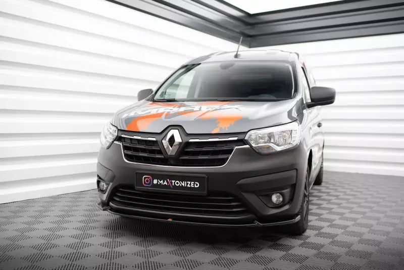 Maxton Design Frontlippe für Renault Express Mk2 Hochglanz schwarz – Ansicht 1