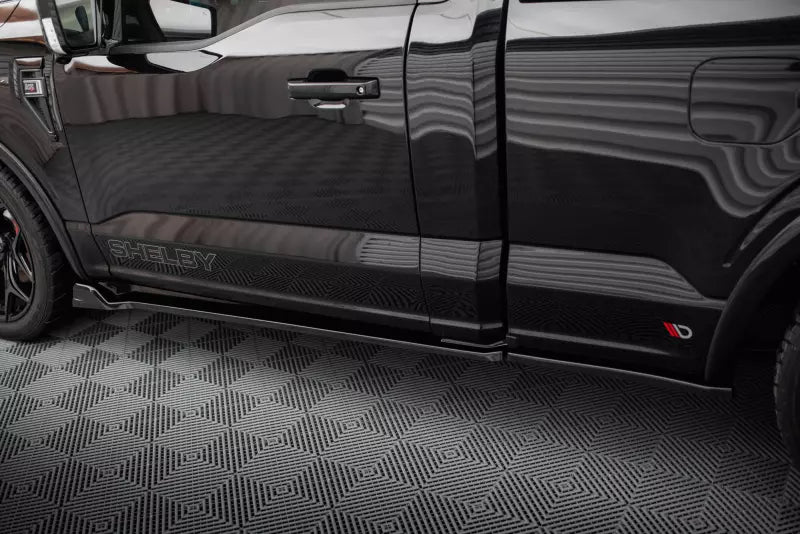 Maxton Design Seitenschweller (Paar) für Shelby F150 Super Snake Hochglanz schwarz – Ansicht 3