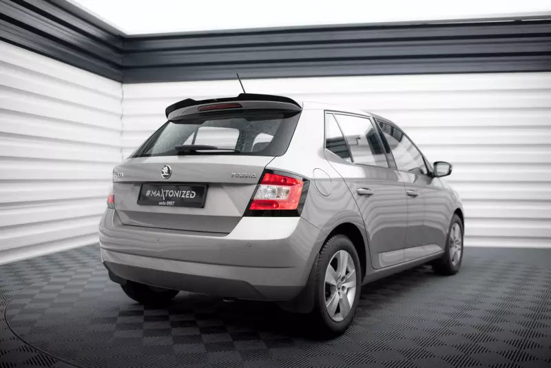 Maxton Design Heckspoiler Lippe für Skoda Fabia Hatchback Mk3 Hochglanz schwarz – Ansicht 2